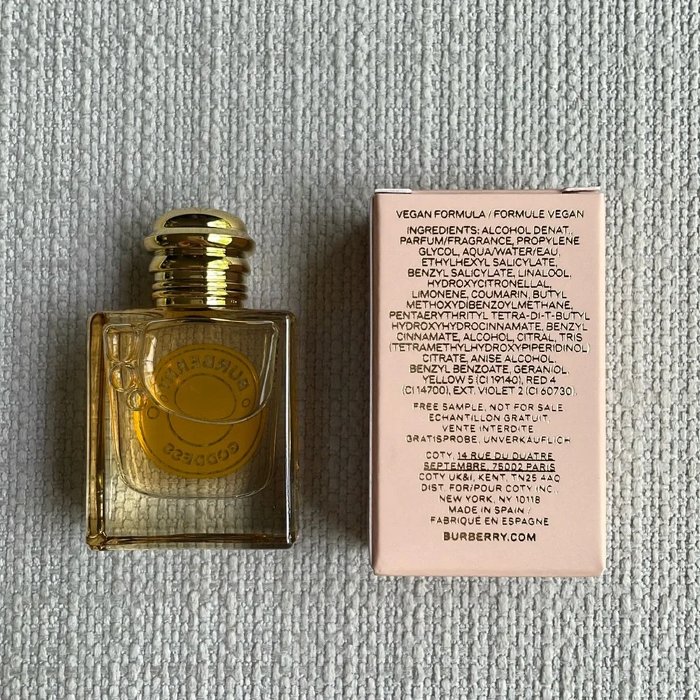 BURBERRY goddess fragrance collectible miniature 5ml fragrance
